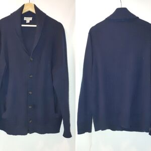 Dartmoor Cashmere Shawl Collar‎ Cardigan Navy XL